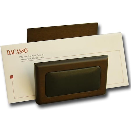 Dacasso Wood & Leather Letter Holder DA86732